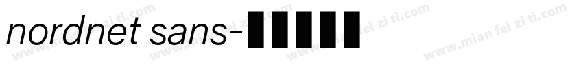 nordnet sans字体转换